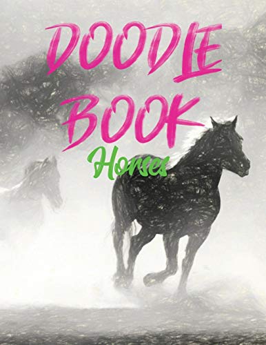 Doodle Book Horses: Blank Doodle Draw Sketch Book