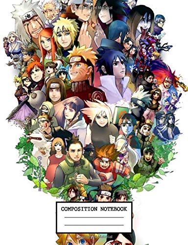 Composition Notebook: Naruto Manga Wide Ruled Primary Copy Book. Soft Cover Teenage Girls Boys Kids Adults Elementary Supplies Student Teacher Daily