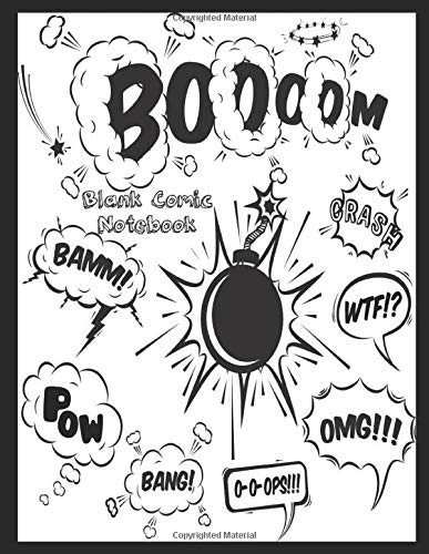 Blank Comic Notebook: Draw Your Own Comics - Various Pages of Fun and Unique Templates - A Large 8.5" x 11" Notebook and Sketchbook for Ki