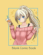 Blank Comic Book: Anime sketchbook gift idea. Large pages for manga artists with a variety of templates. Draw your own comics and write stories.