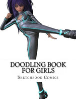 Doodling Book For Girls: 8.5 x 11 Blank Comic Book (Comic Book. Graphic Novels. manga) (Volume 1)