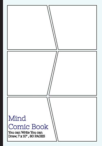 Mind Comic Book - 6 Panel .7"x10". 80 Pages.Make Your Own Comic Books: Make your own comics come to life