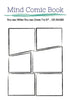 Mind Comic Book - 7 x 10"  80 P . 9 Panel. Blank Comic Books .Create By Yoursel: Make your own comics come to life
