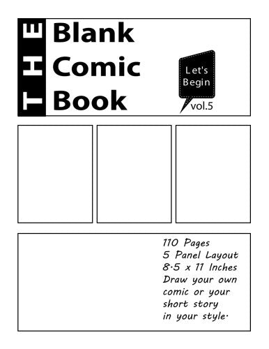 Draw with a Blank Comic Book 