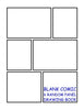 Blank Comic Drawing Book - 6 Random Panels: Green - 6 Random Panels per Page - 600 Panels - Great Quality (Letter size 8.5 x 11 Inches) 100 Pages -