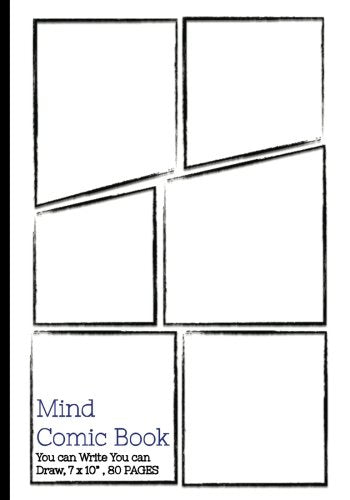 Mind Comic Book - 7 x 10"  80 P . 9 Panel. Blank Comic Books .Create By Yoursel: Make your own comics come to life