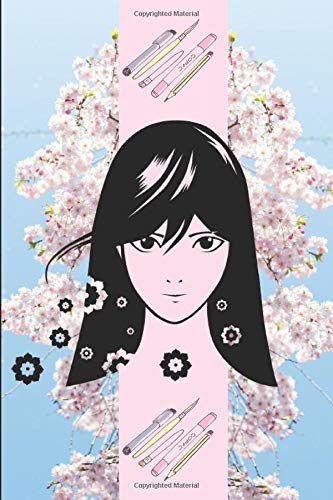 Anime Notebook For School: Make Notes And Draw Anime At The Same Time (Half Lined. Half Blank Paper)