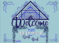 Welcome to Our Home Guest Book: Guest Book for Living Room or Guest Book for Vacation Home Rental. Guest Book for Home. Blue