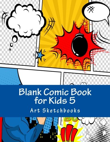 Blank Comic Book for Kids 5: Panoramic Comic Panels. 8.5"x11". 100 Pages (Activity Drawing & Coloring Books)